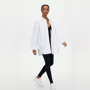 Aritzia Group by Babaton Graydon White Shirt Jacket